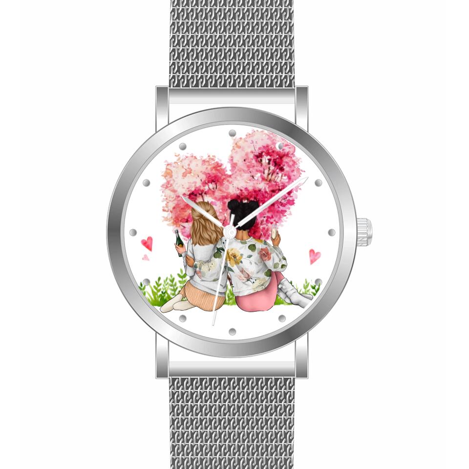 Beste Freundinnen | Personalisierte Armbanduhr (Unterschiedliche Uhr-Modelle wählbar!
