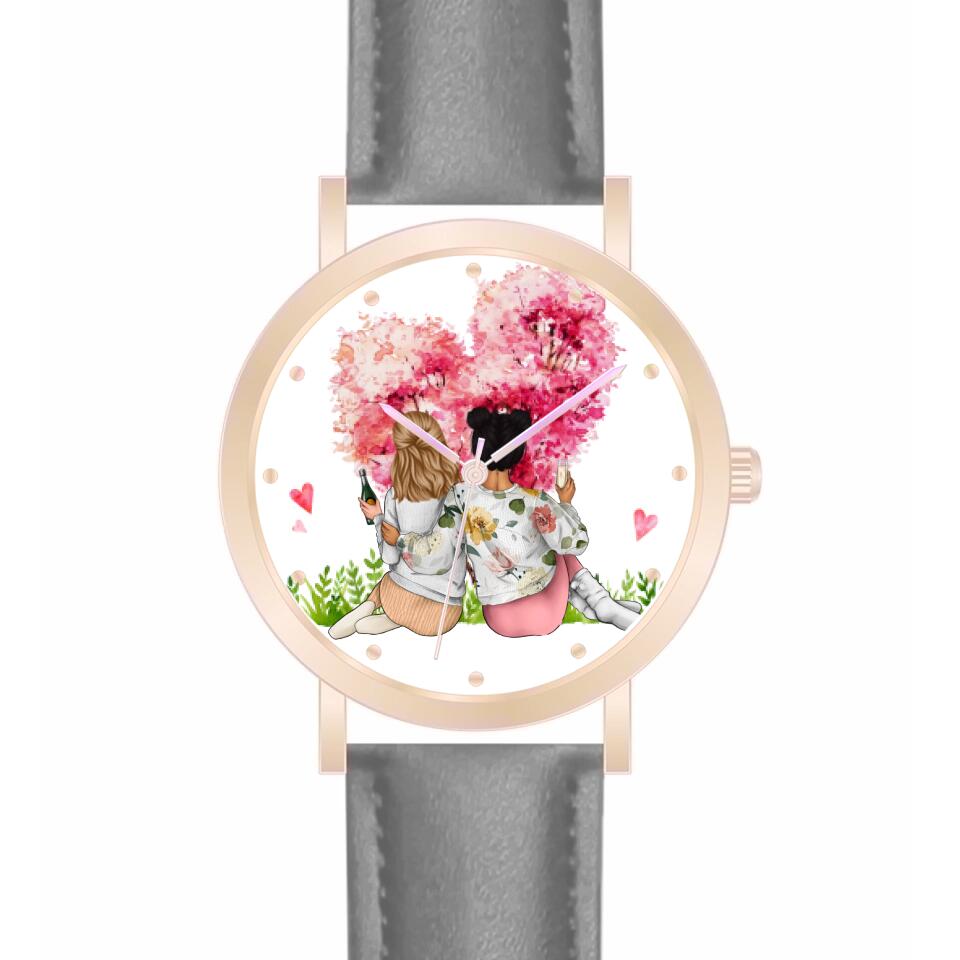 Beste Freundinnen | Personalisierte Armbanduhr (Unterschiedliche Uhr-Modelle wählbar!