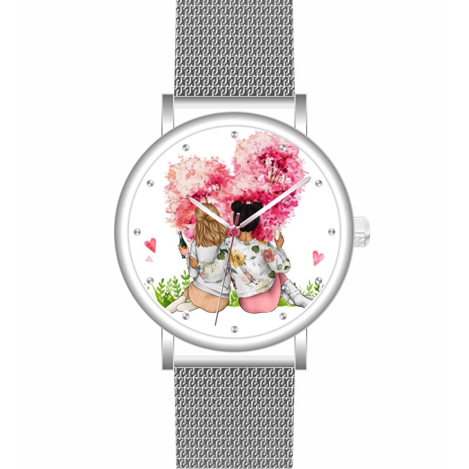 Beste Freundinnen | Personalisierte Armbanduhr (Unterschiedliche Uhr-Modelle wählbar!