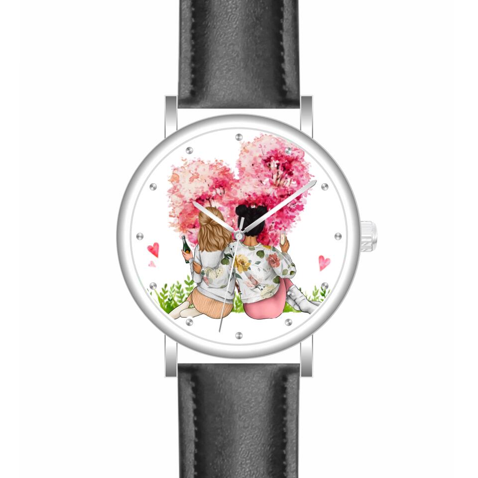 Beste Freundinnen | Personalisierte Armbanduhr (Unterschiedliche Uhr-Modelle wählbar!