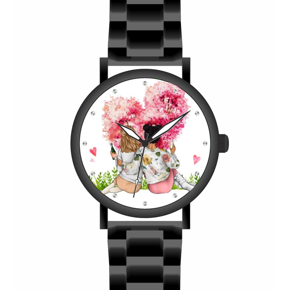 Beste Freundinnen | Personalisierte Armbanduhr (Unterschiedliche Uhr-Modelle wählbar!
