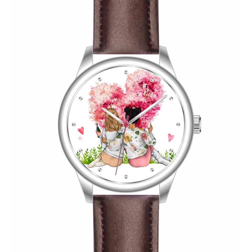 Beste Freundinnen | Personalisierte Armbanduhr (Unterschiedliche Uhr-Modelle wählbar!