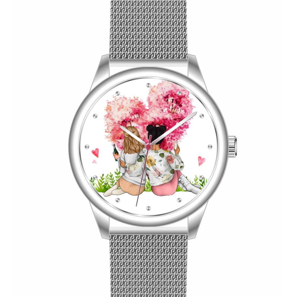 Beste Freundinnen | Personalisierte Armbanduhr (Unterschiedliche Uhr-Modelle wählbar!