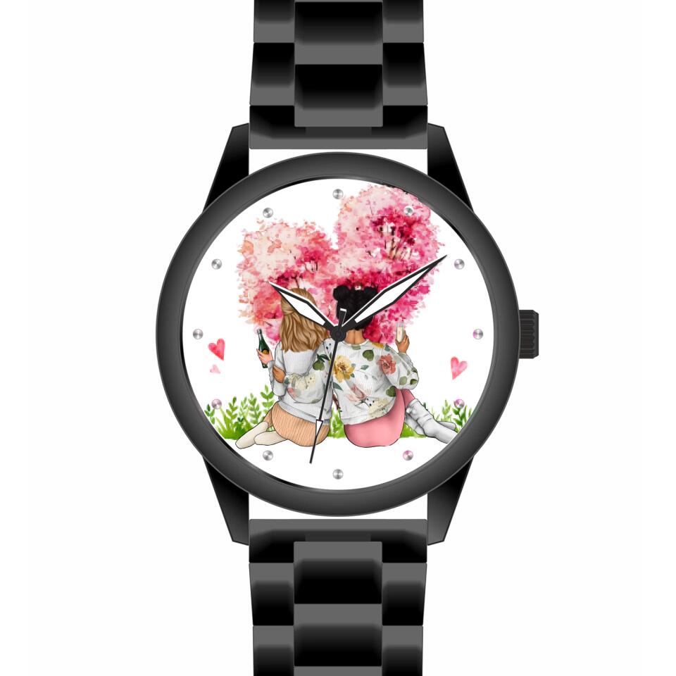 Beste Freundinnen | Personalisierte Armbanduhr (Unterschiedliche Uhr-Modelle wählbar!
