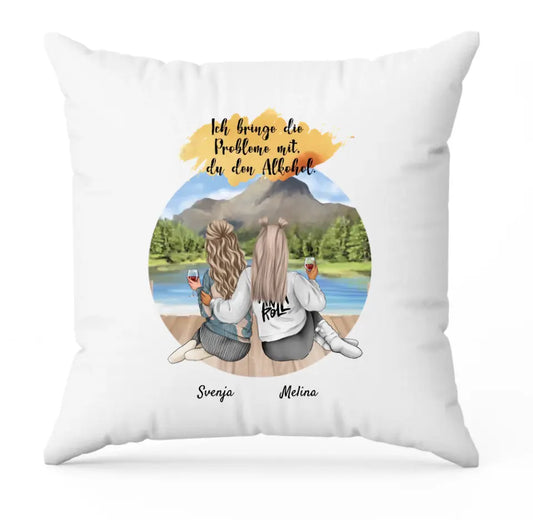 Besties | Personalisierter Kissenbezug