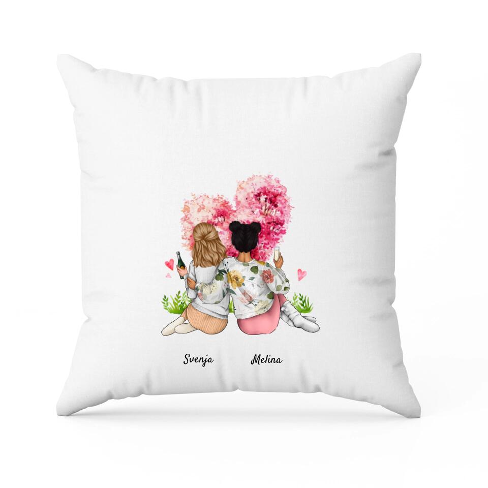 Schwestern | Personalisiertes Kissen