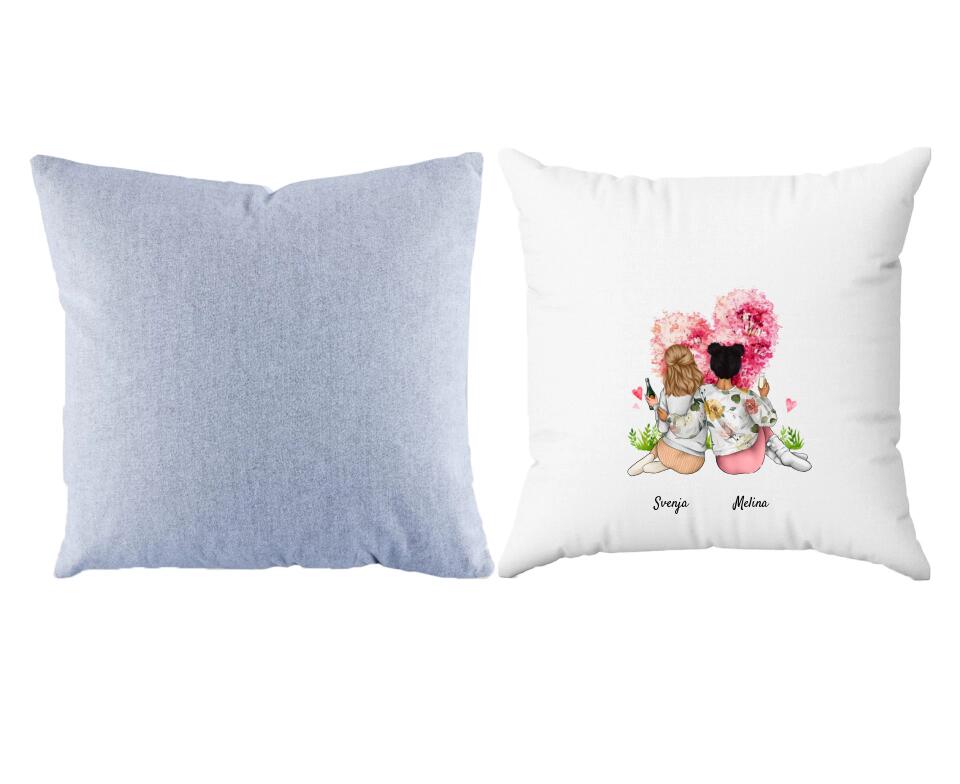 Schwestern | Personalisiertes Kissen