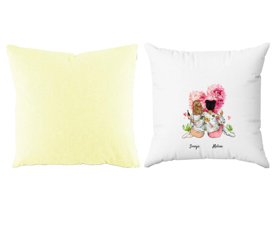 Schwestern | Personalisiertes Kissen