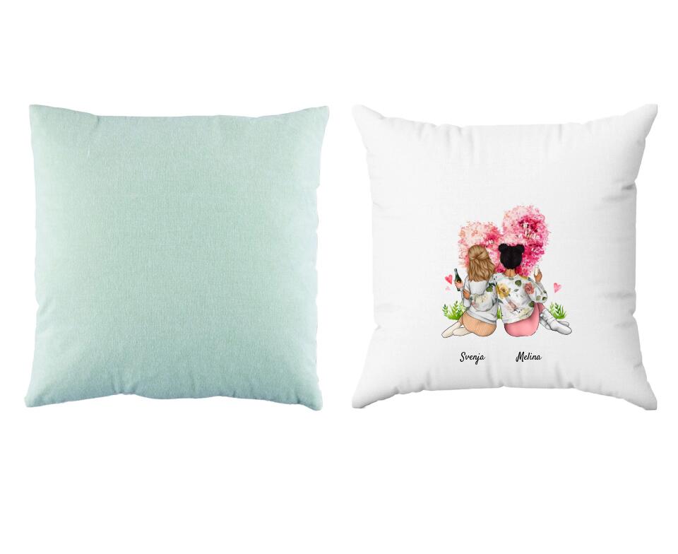 Schwestern | Personalisiertes Kissen