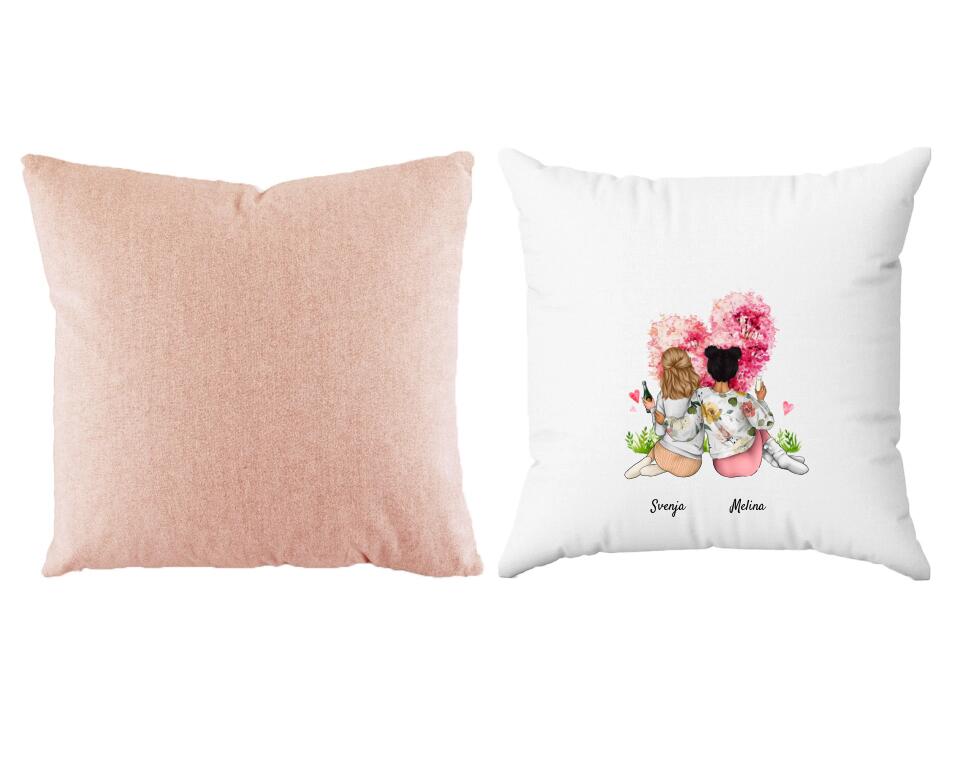 Schwestern | Personalisiertes Kissen