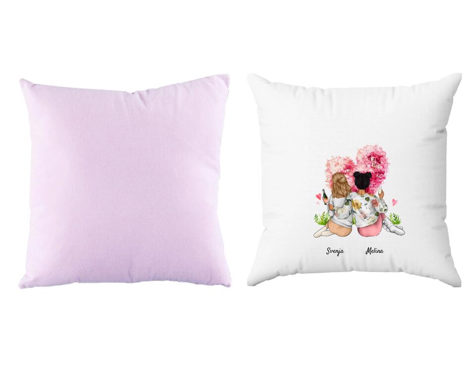 Schwestern | Personalisiertes Kissen