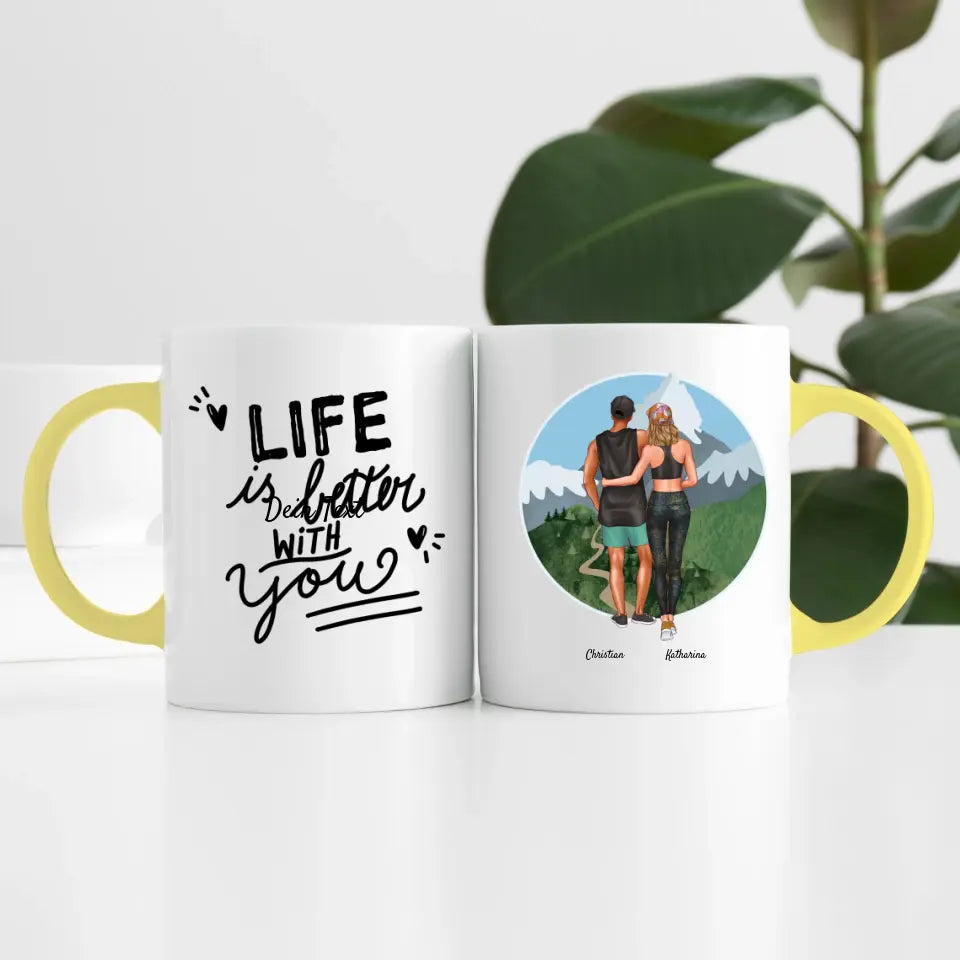 Sport Pärchen (2 Personen) | Personalisierte Tasse