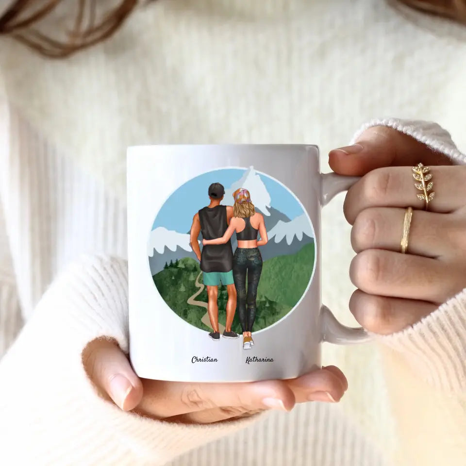 Sport Pärchen (2 Personen) | Personalisierte Tasse