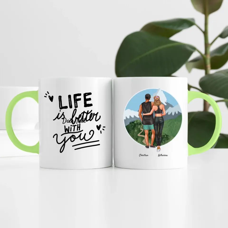 Sport Pärchen (2 Personen) | Personalisierte Tasse