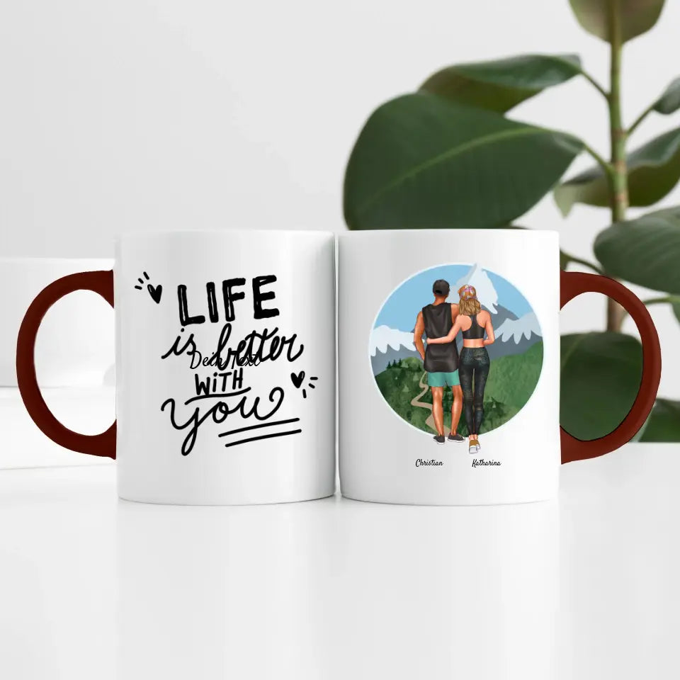 Sport Pärchen (2 Personen) | Personalisierte Tasse