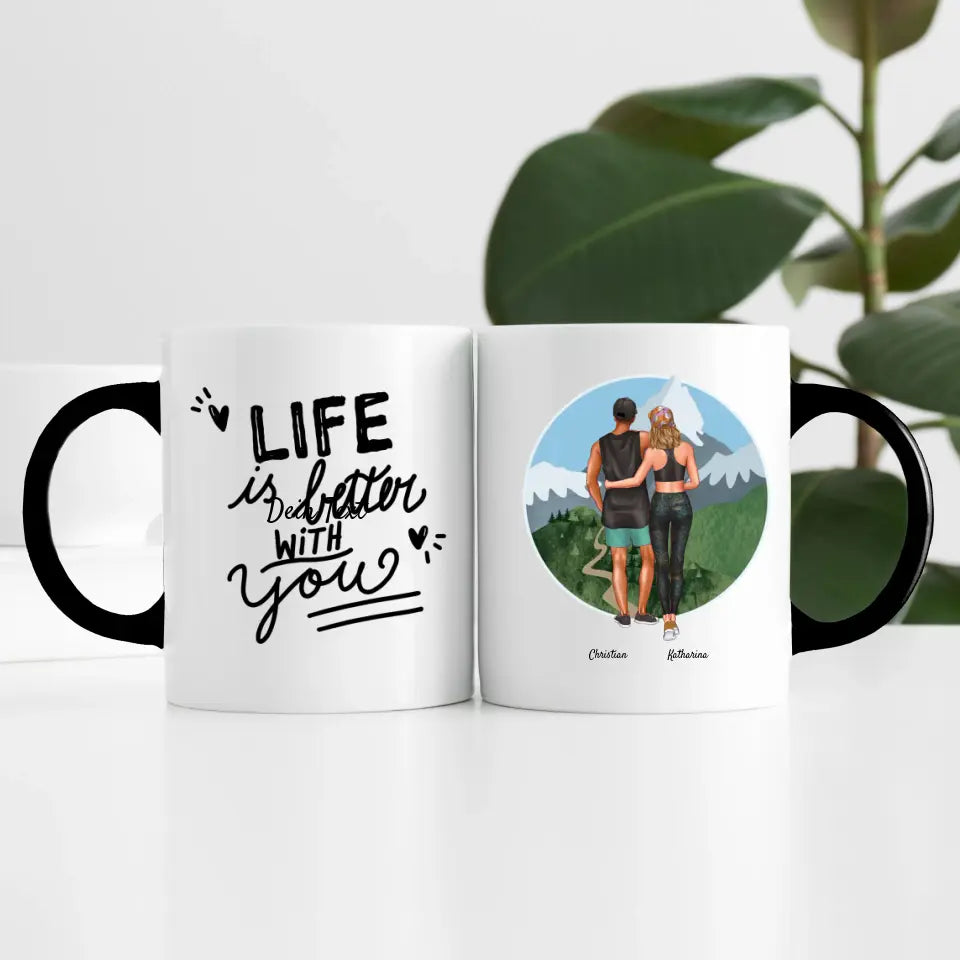 Sport Pärchen (2 Personen) | Personalisierte Tasse