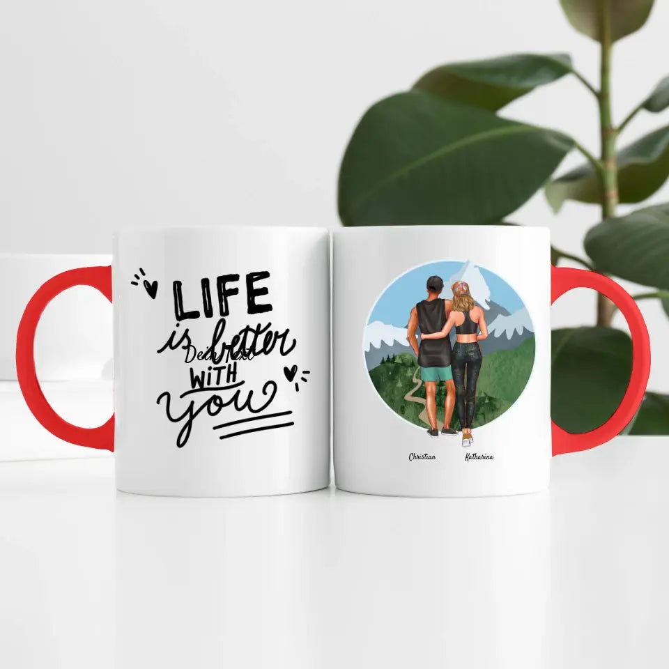 Sport Pärchen (2 Personen) | Personalisierte Tasse