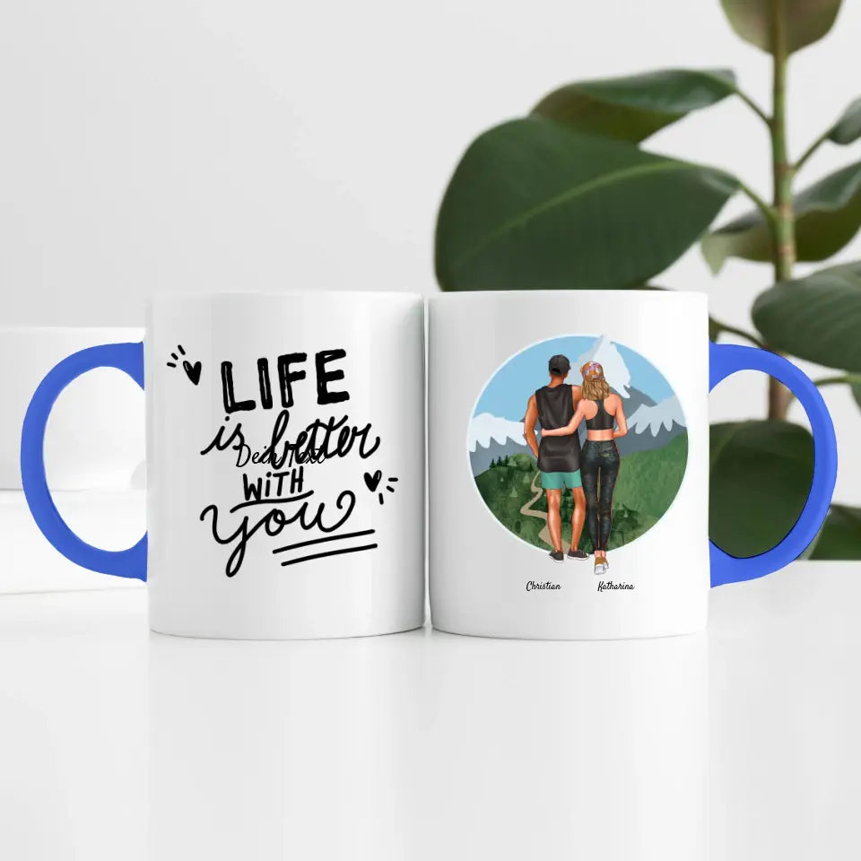 Sport Pärchen (2 Personen) | Personalisierte Tasse