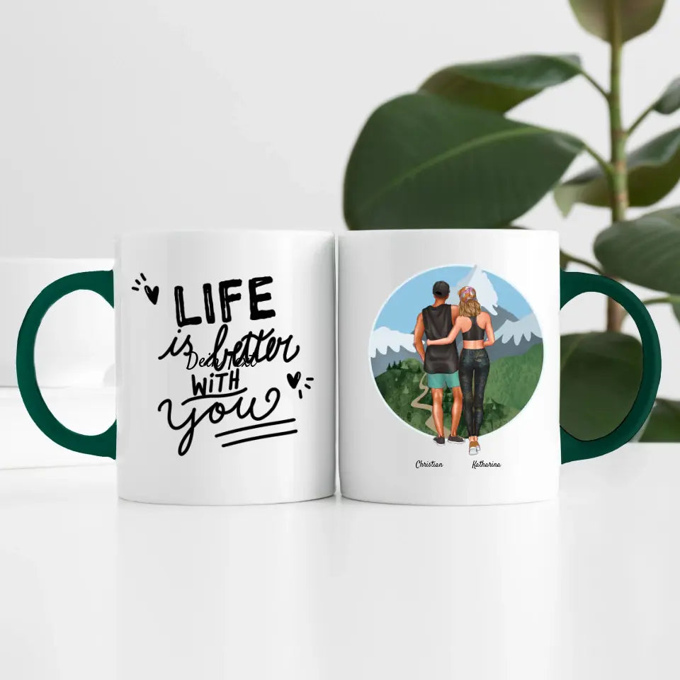 Sport Pärchen (2 Personen) | Personalisierte Tasse
