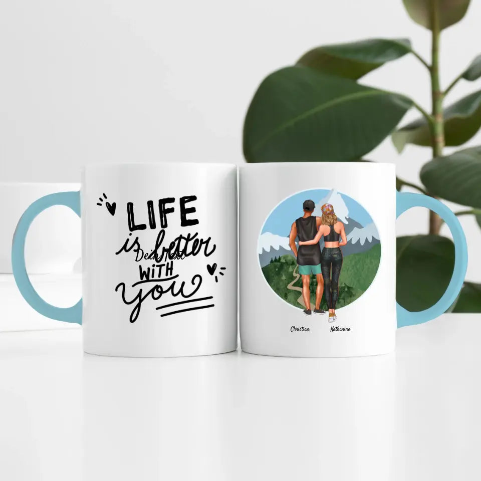Sport Pärchen (2 Personen) | Personalisierte Tasse