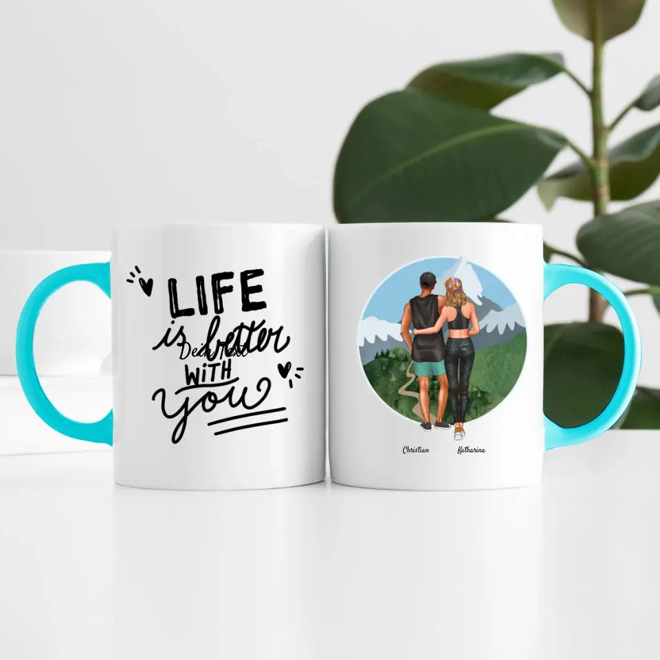 Sport Pärchen (2 Personen) | Personalisierte Tasse