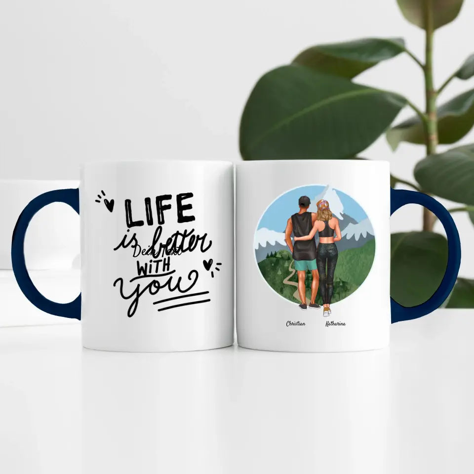 Sport Pärchen (2 Personen) | Personalisierte Tasse