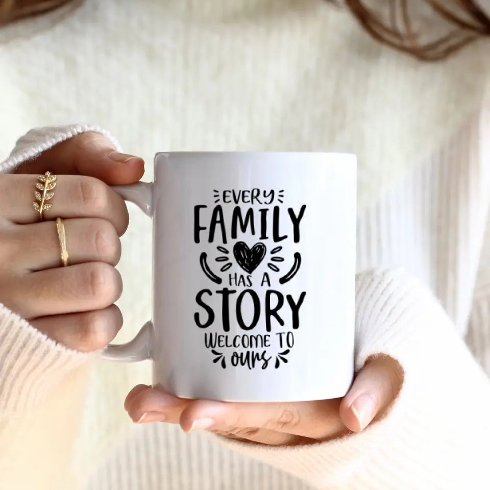 Super Familie (4 Personen) I Personalisierte Tasse
