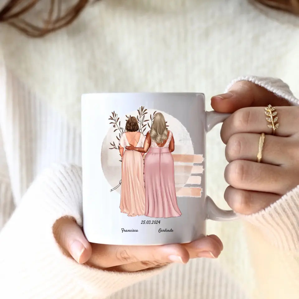 Brautpaar LGTBQ+ (2 Personen) | Personalisierte Tasse