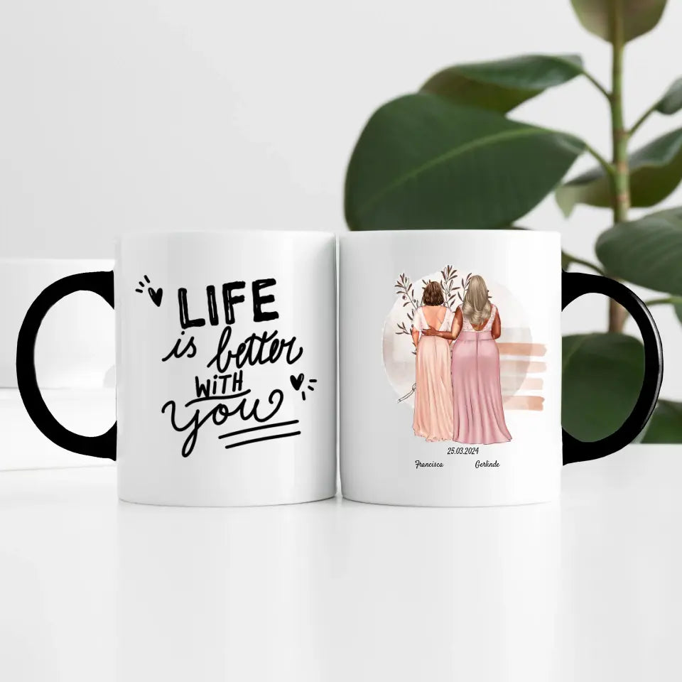 Brautpaar LGTBQ+ (2 Personen) | Personalisierte Tasse