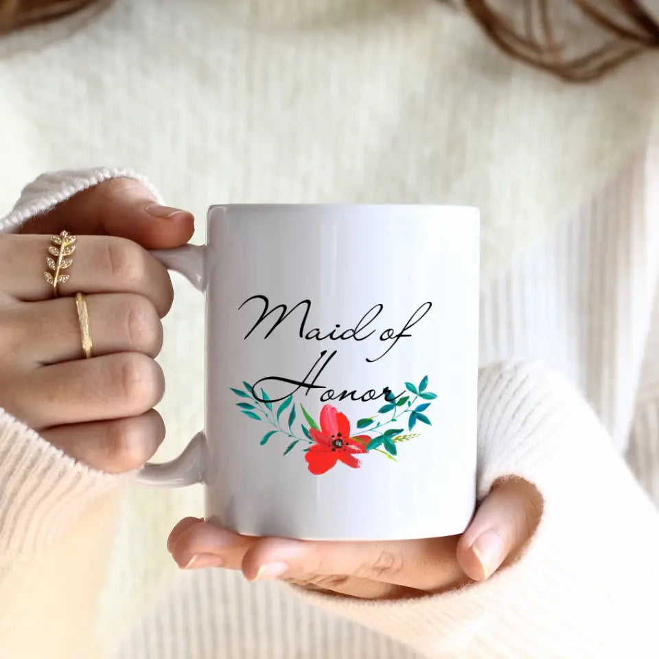 Beste Trauzeugin (2 Personen) | Personalisierte Tasse