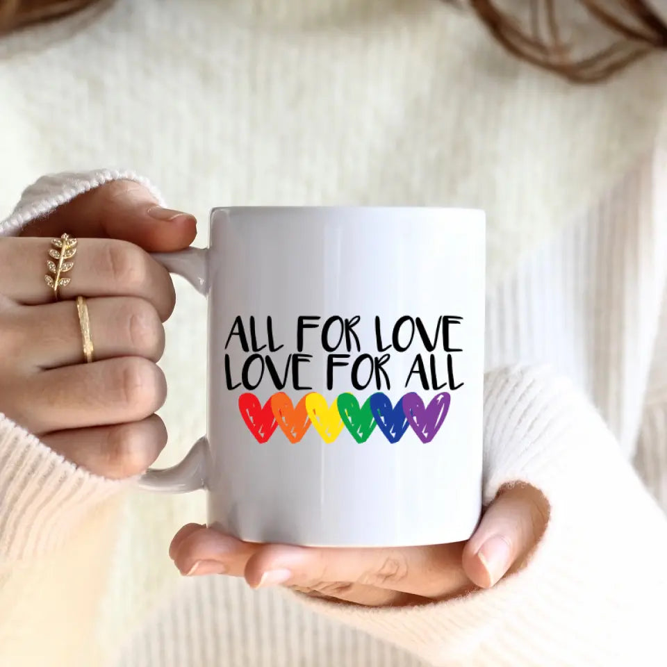 Damen Paar LGBTQ+ (2 Personen) | Personalisierte Tasse