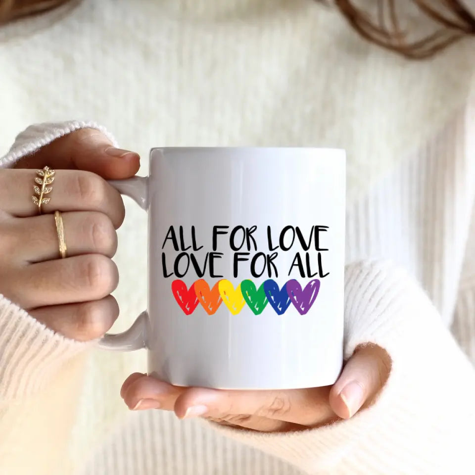 Herren Paar LGBTQ+ (2 Personen) | Personalisierte Tasse