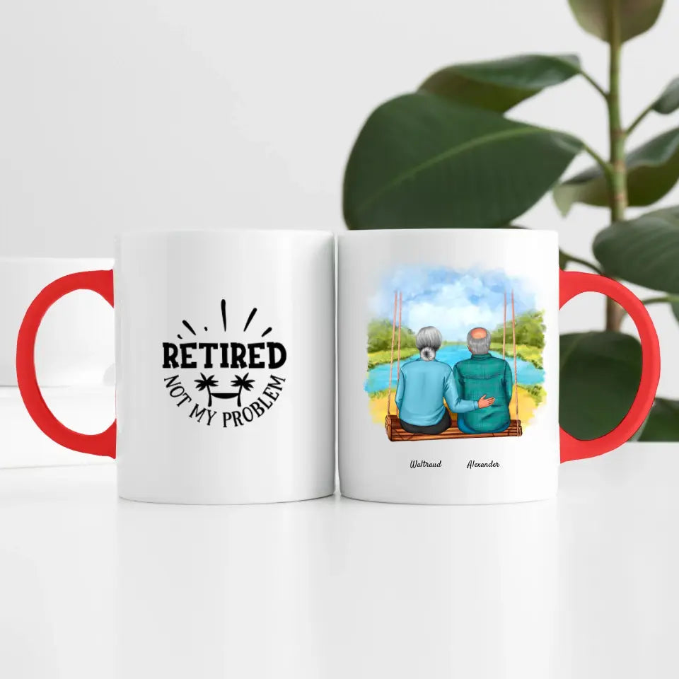 Wir sind in Rente (2 Personen) | Personalisierte Tasse
