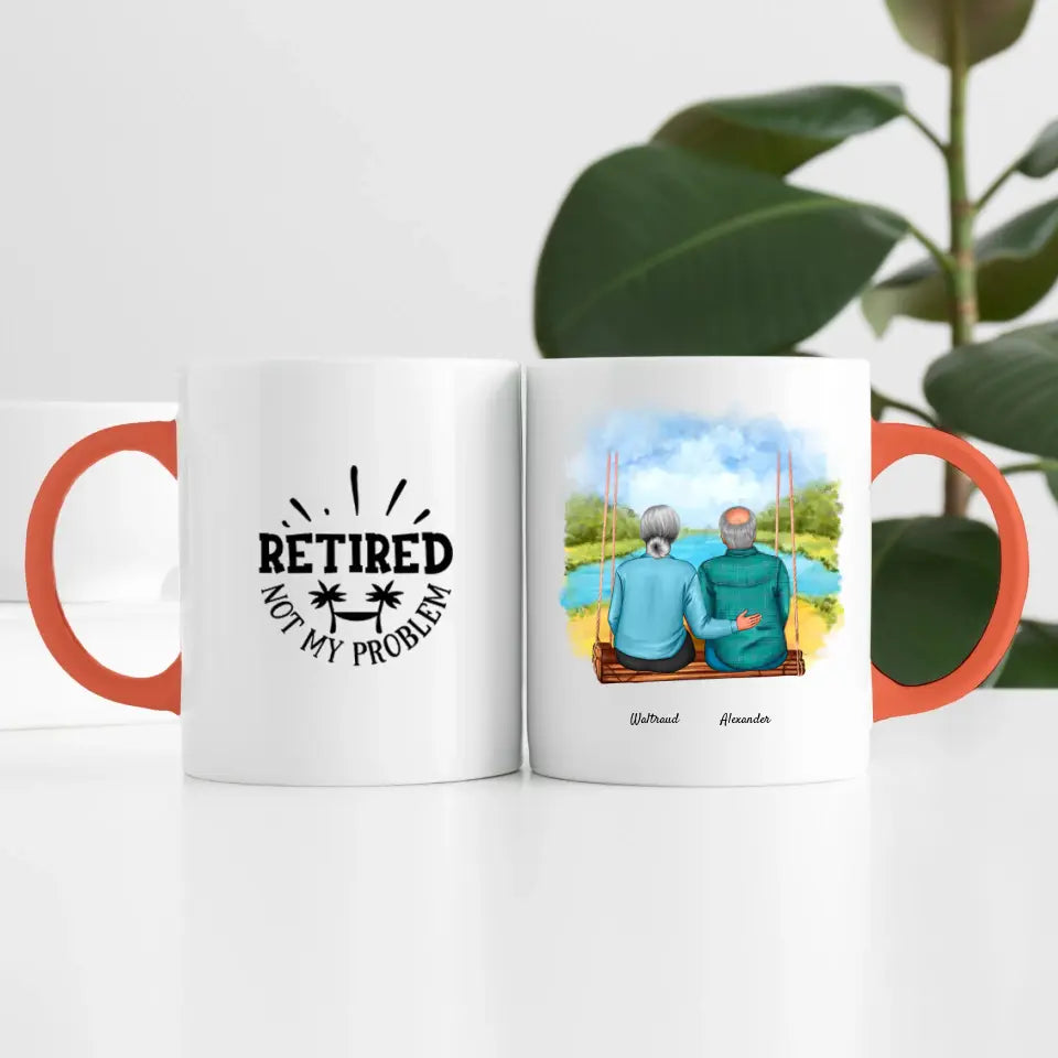Wir sind in Rente (2 Personen) | Personalisierte Tasse