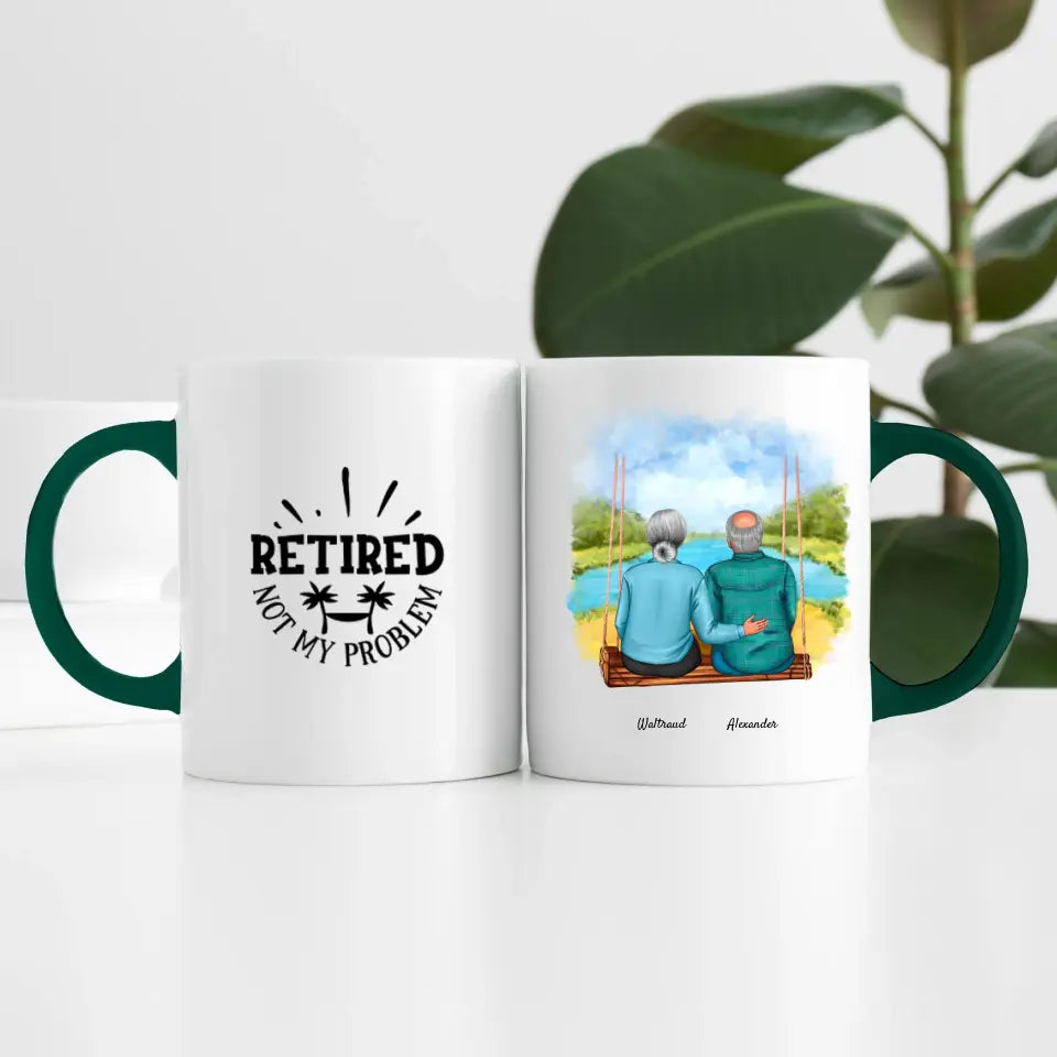 Wir sind in Rente (2 Personen) | Personalisierte Tasse