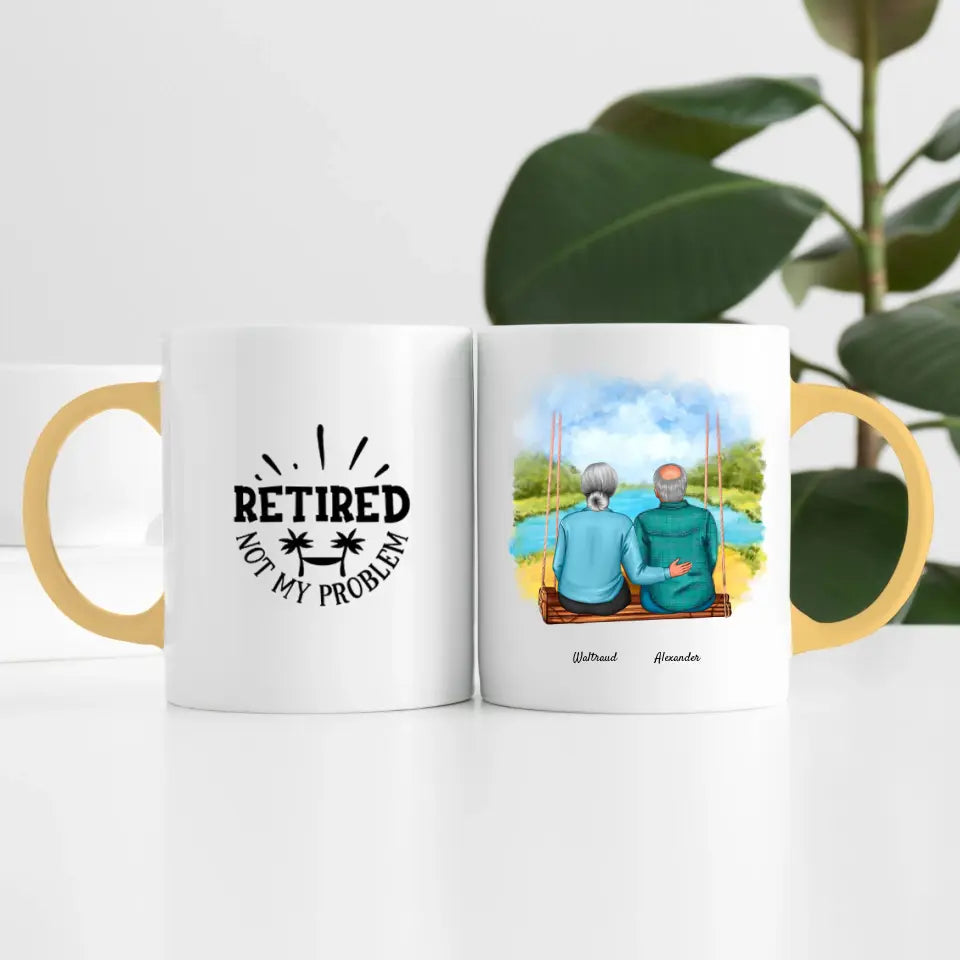 Wir sind in Rente (2 Personen) | Personalisierte Tasse