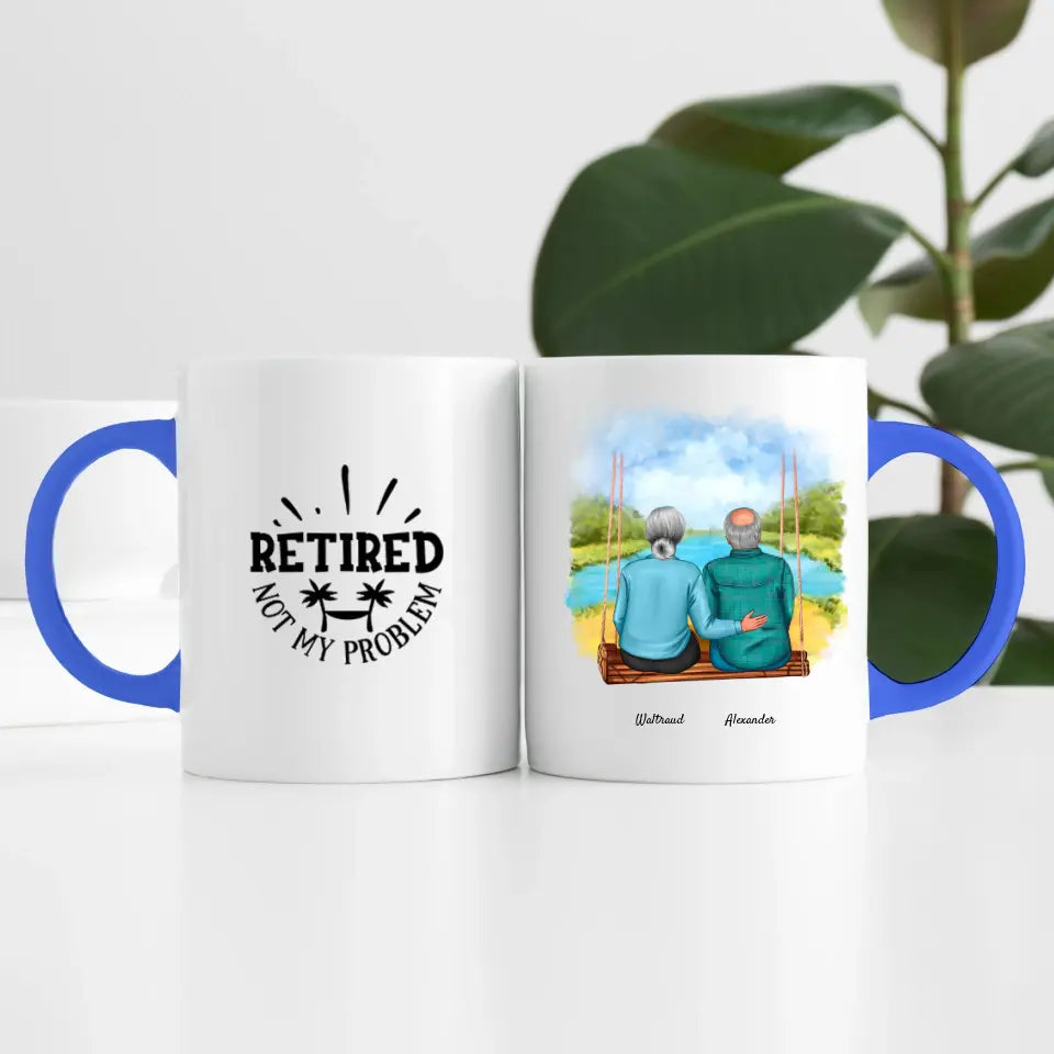 Wir sind in Rente (2 Personen) | Personalisierte Tasse