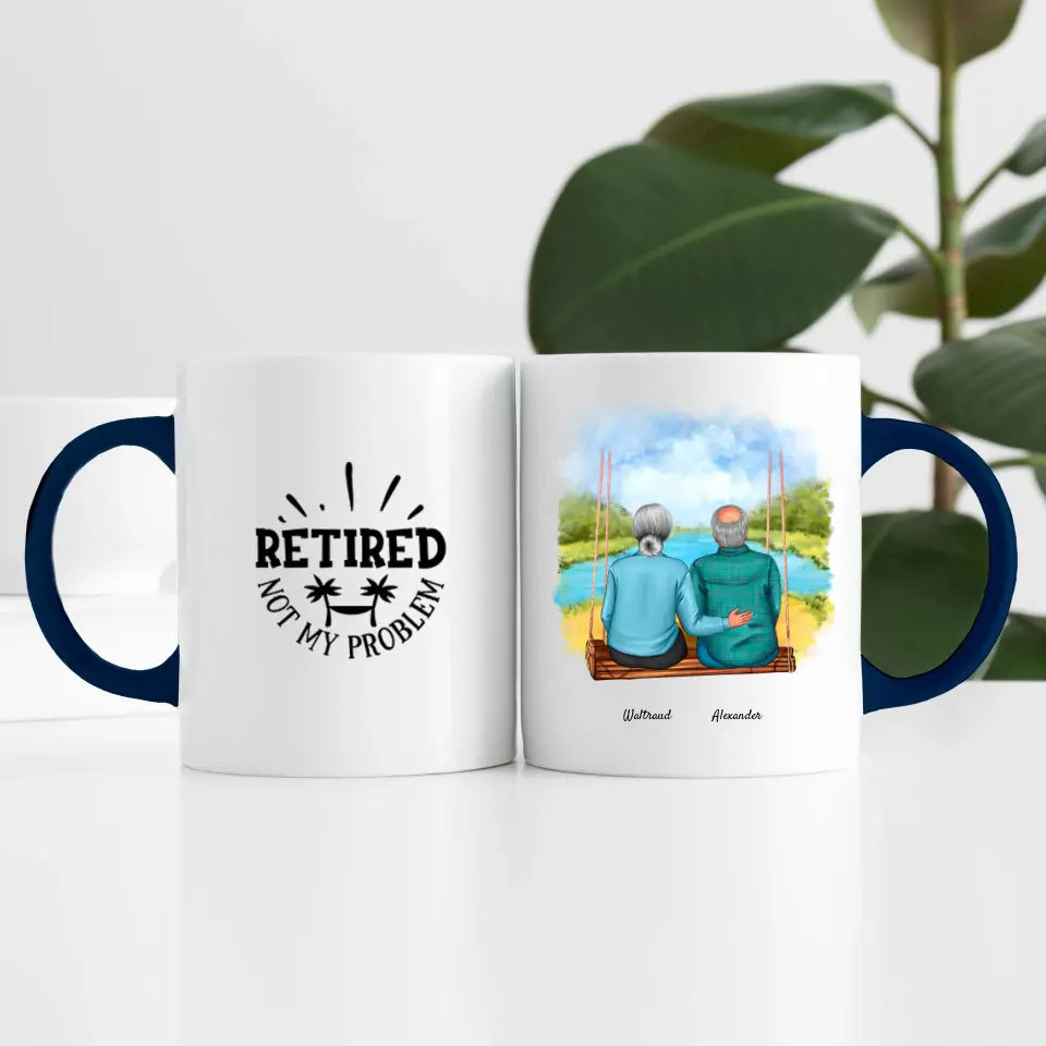 Wir sind in Rente (2 Personen) | Personalisierte Tasse