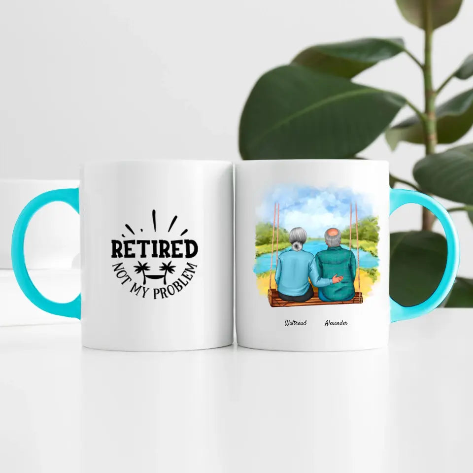 Wir sind in Rente (2 Personen) | Personalisierte Tasse