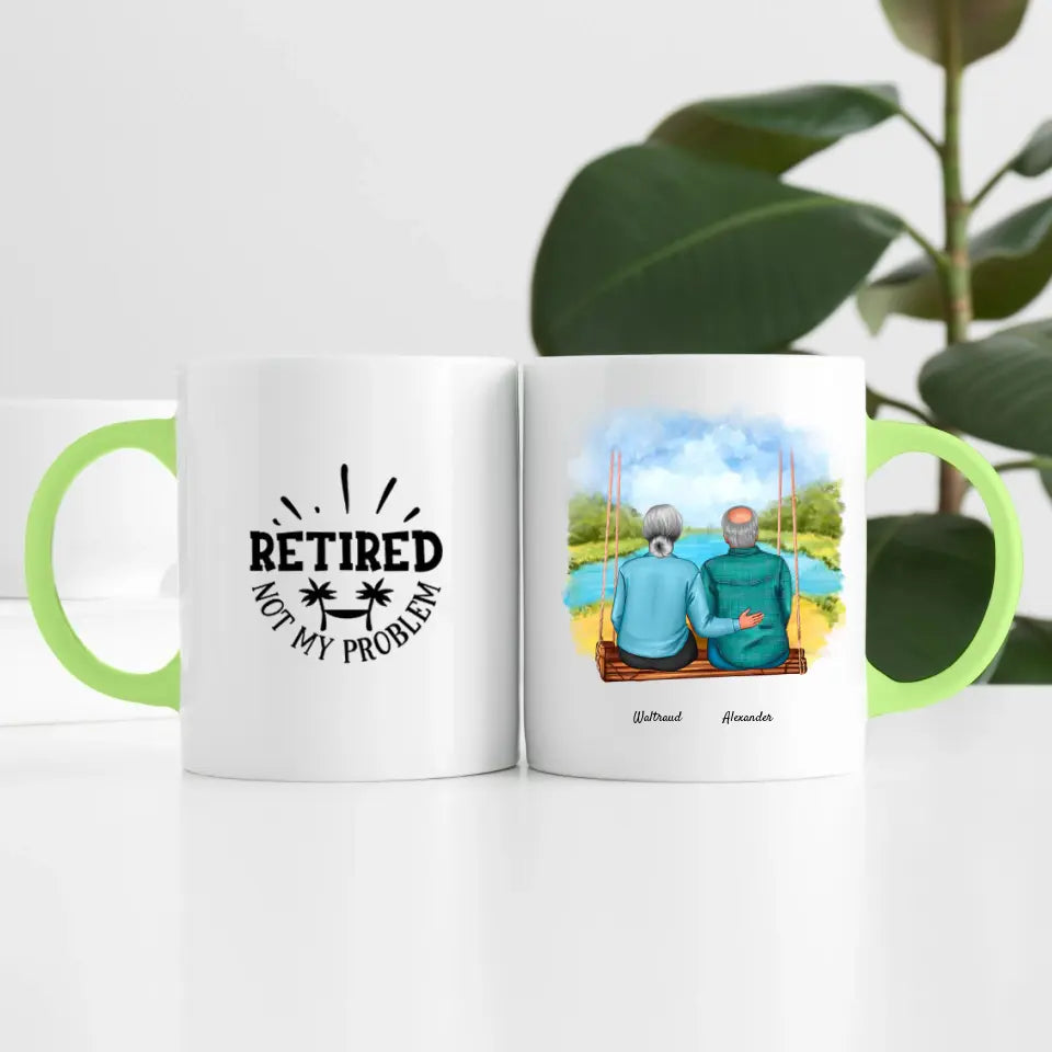 Wir sind in Rente (2 Personen) | Personalisierte Tasse