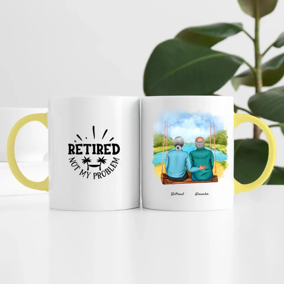 Wir sind in Rente (2 Personen) | Personalisierte Tasse