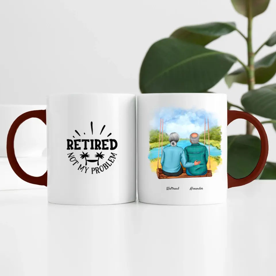 Wir sind in Rente (2 Personen) | Personalisierte Tasse