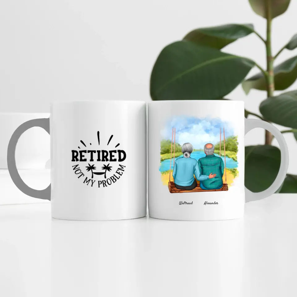 Wir sind in Rente (2 Personen) | Personalisierte Tasse