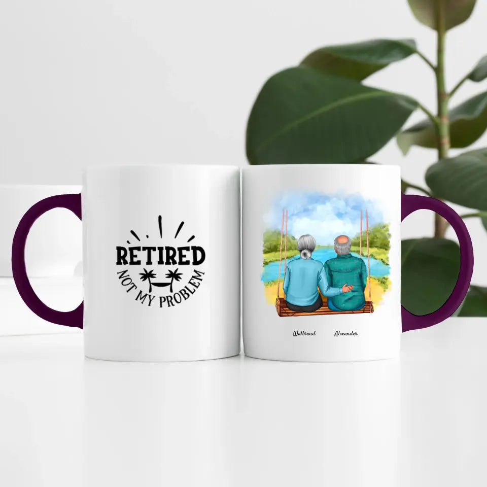 Wir sind in Rente (2 Personen) | Personalisierte Tasse