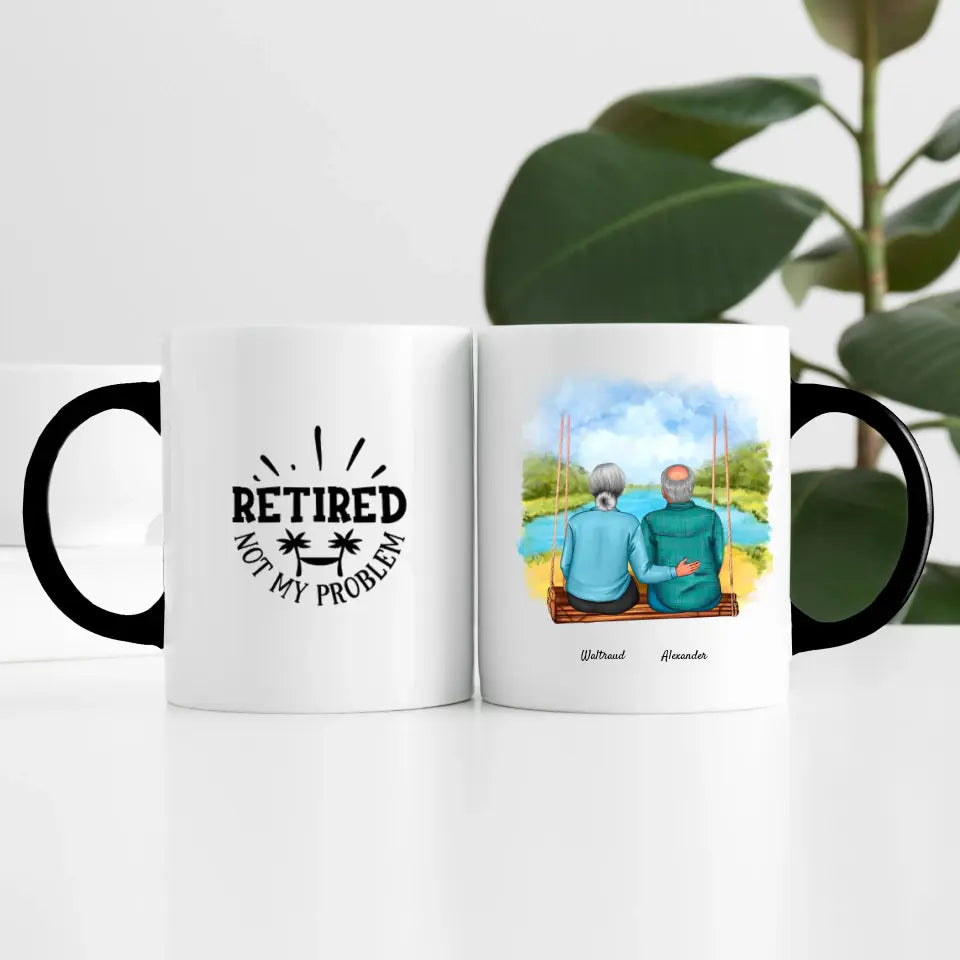 Wir sind in Rente (2 Personen) | Personalisierte Tasse
