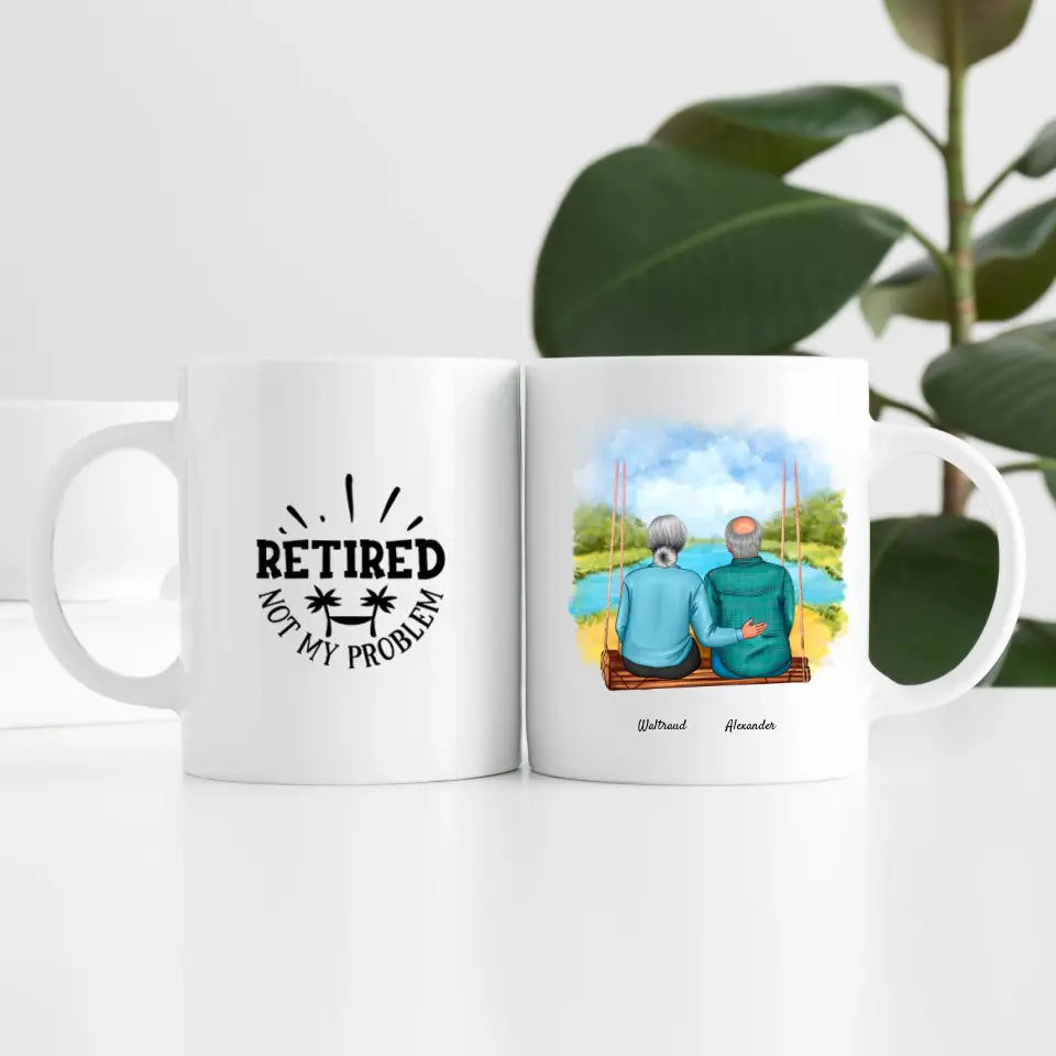 Wir sind in Rente (2 Personen) | Personalisierte Tasse