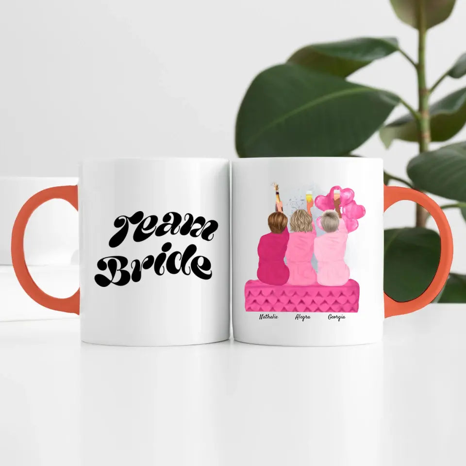 Junggesellinnen Abschied (3 Personen) | Personalisierte Tasse