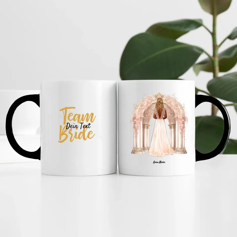 Team Braut ( 1 Person ) | Personalisierte Tasse