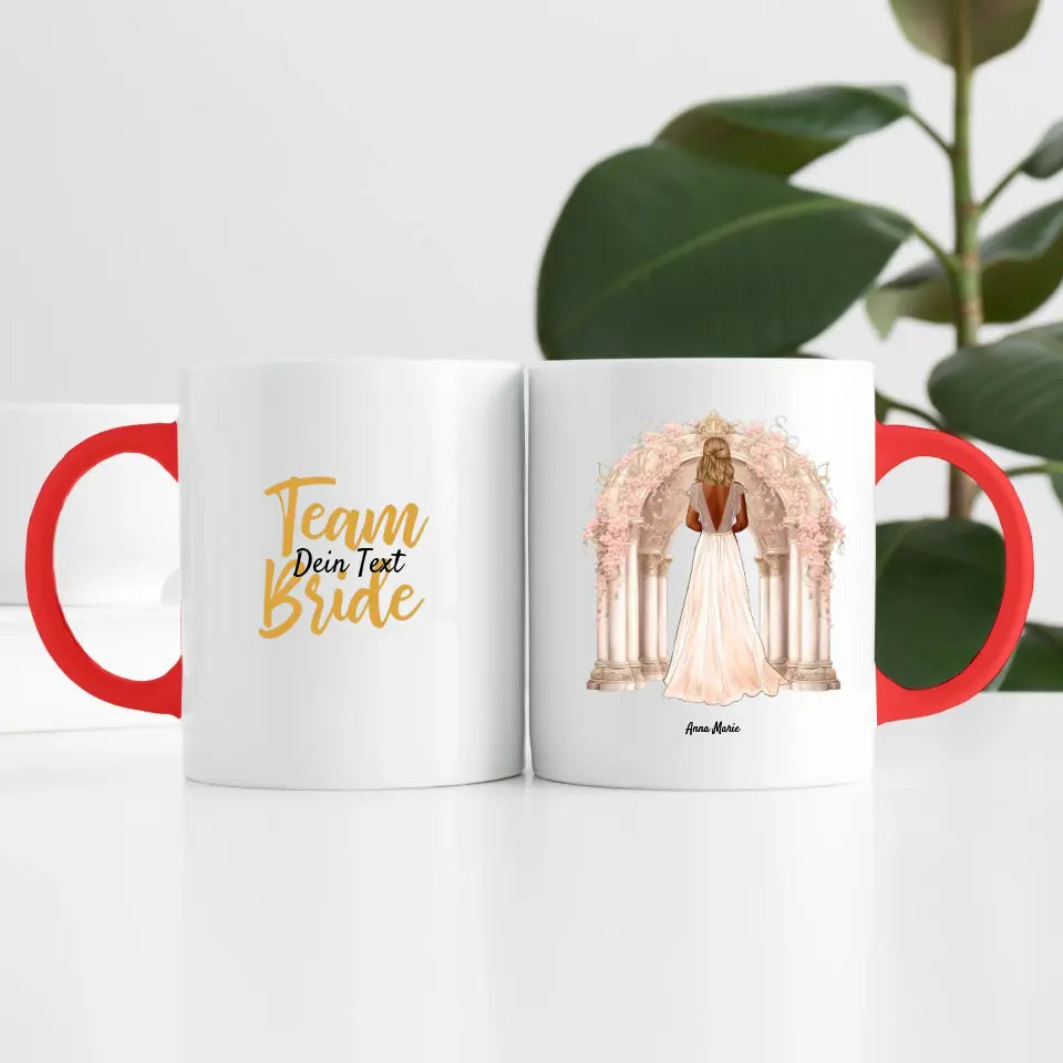 Team Braut ( 1 Person ) | Personalisierte Tasse