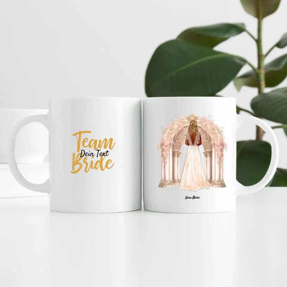 Team Braut ( 1 Person ) | Personalisierte Tasse